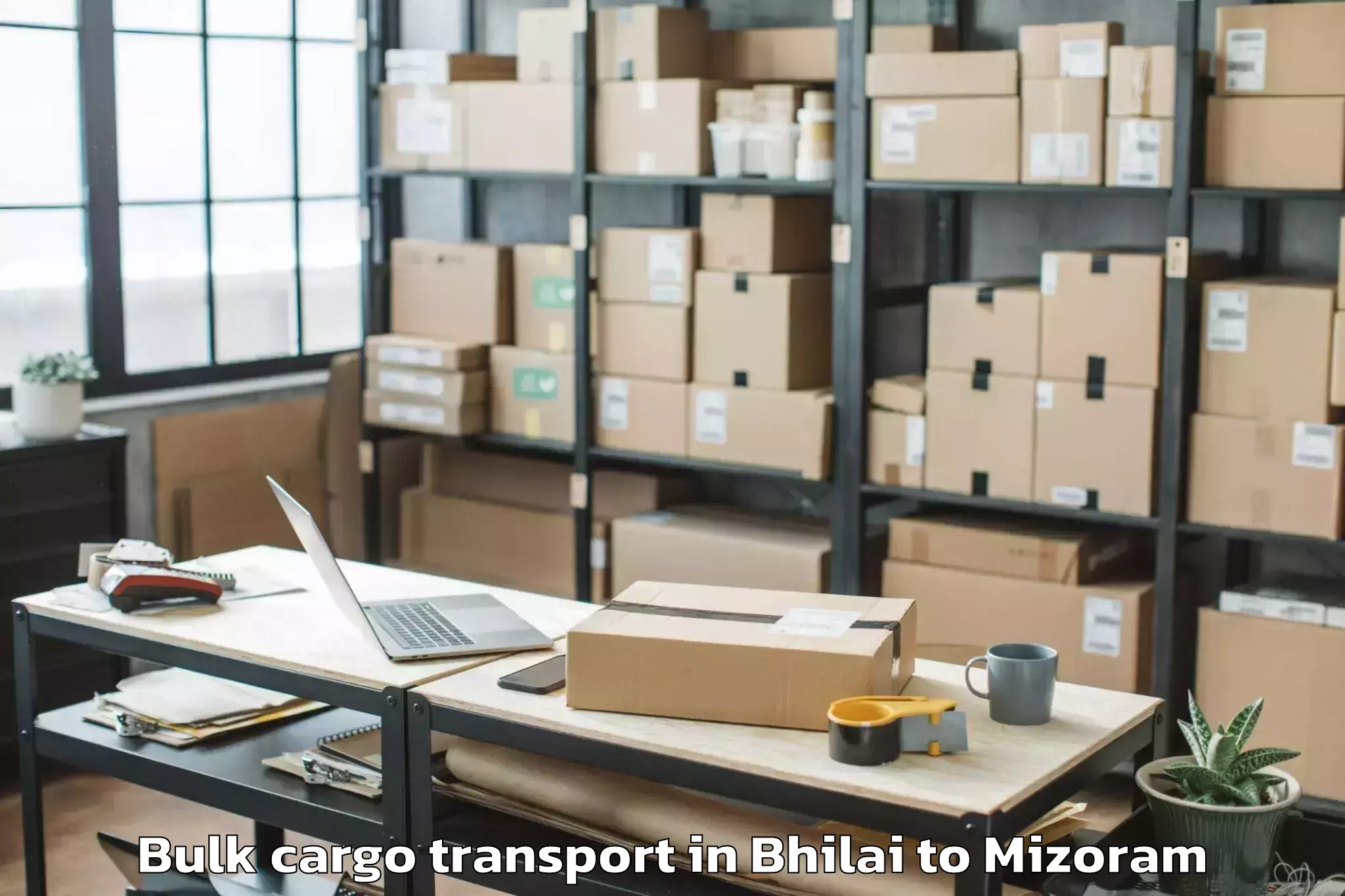 Quality Bhilai to Thenzawl Bulk Cargo Transport